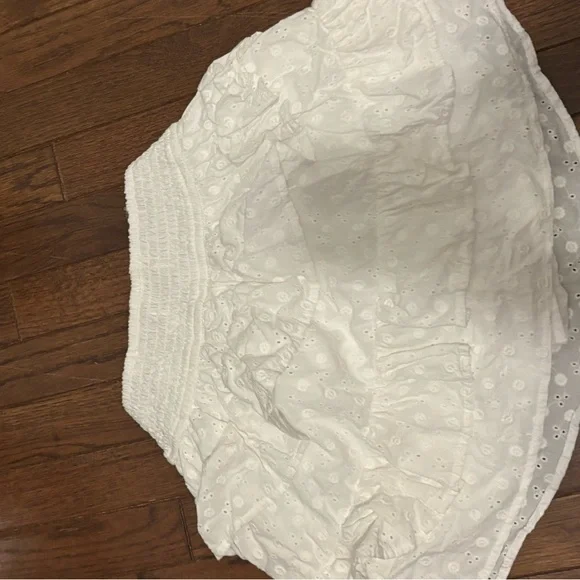 White Eyelet Ruffle Skirt - Picture 2 of 3